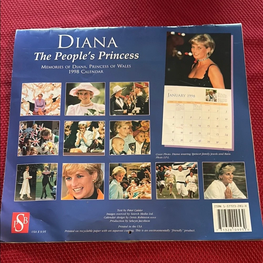 Diana The People's Princess Calendar